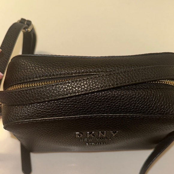 DKNY Black Leather Crossbody Bag - Picture 5 of 6